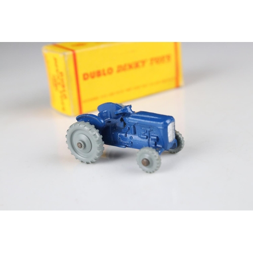 499 - Three boxed Dinky Dublo diecast models to include 066 Bedford Flatbed in grey, 069 Massey Ferguson T... 