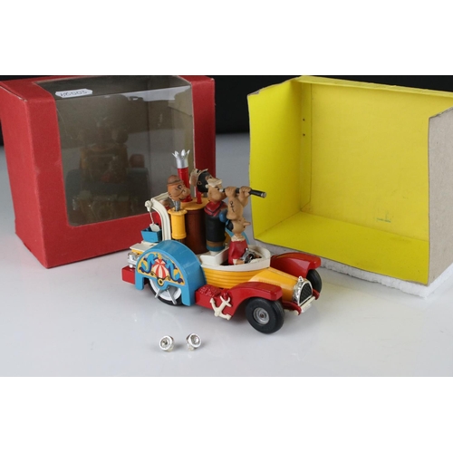 502 - Corgi Comics 802 Popeye Paddle Wagon, complete and vg with minor paint chips, contained within a cus... 