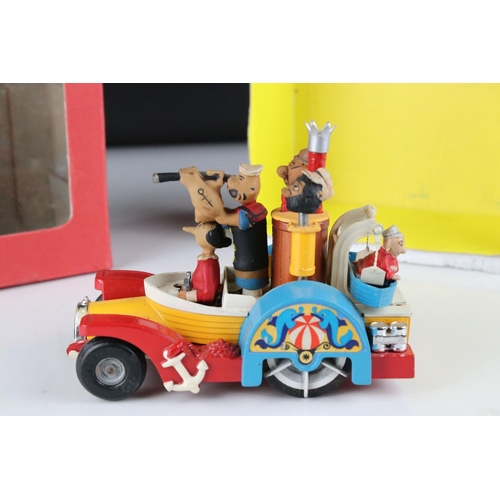 502 - Corgi Comics 802 Popeye Paddle Wagon, complete and vg with minor paint chips, contained within a cus... 