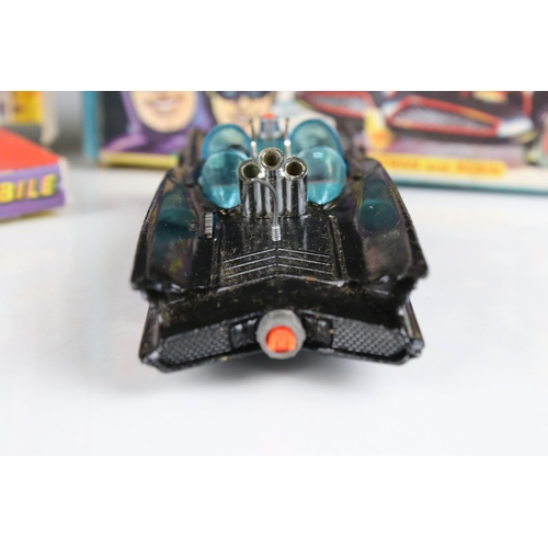 503 - Boxed Corgi 267 Batman Batmobile diecast model with Batman figures, diecast gd, inner display missin... 