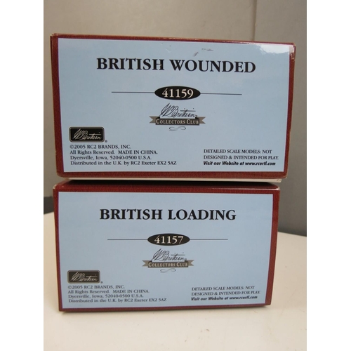 1466 - Two boxed Britians metal figure sets to include British Wounded 41159 & British Loading 41157, both ... 