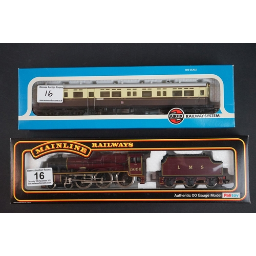 16 - Boxed Mainline OO gauge 37061 4-6-0 Jubilee Class 5XP Locomotive LMS Crimson plus 8 x boxed OO gauge... 