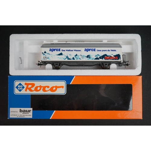 17 - Boxed Roco HO gauge 43655 SBB BR460 locomotive plus 10 x boxed items of Roco rolling stock (11 items... 