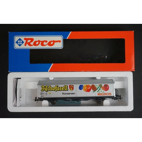 17 - Boxed Roco HO gauge 43655 SBB BR460 locomotive plus 10 x boxed items of Roco rolling stock (11 items... 