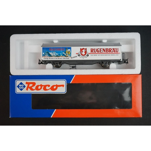 17 - Boxed Roco HO gauge 43655 SBB BR460 locomotive plus 10 x boxed items of Roco rolling stock (11 items... 