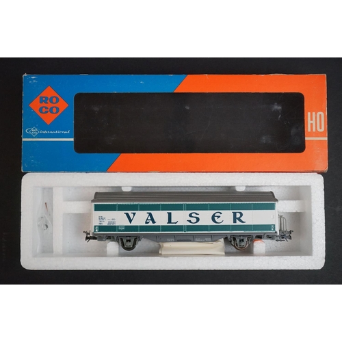 17 - Boxed Roco HO gauge 43655 SBB BR460 locomotive plus 10 x boxed items of Roco rolling stock (11 items... 