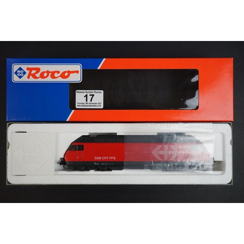 17 - Boxed Roco HO gauge 43655 SBB BR460 locomotive plus 10 x boxed items of Roco rolling stock (11 items... 