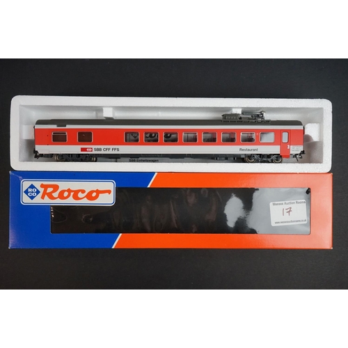 17 - Boxed Roco HO gauge 43655 SBB BR460 locomotive plus 10 x boxed items of Roco rolling stock (11 items... 