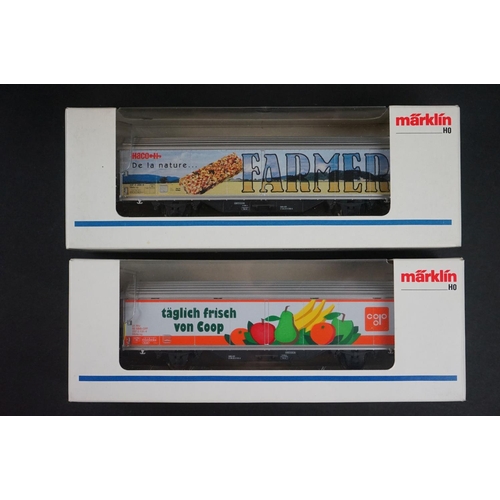 18 - Nine boxed/cased HO gauge items of rolling stock to include 7 x Fleischmann & 2 x Marklin plus a sma... 