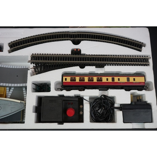 6 - Boxed Hornby OO gauge R1094 The Royal Scot train set with Station, appears complete with locomotive ... 