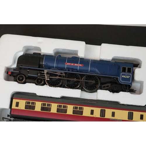 6 - Boxed Hornby OO gauge R1094 The Royal Scot train set with Station, appears complete with locomotive ... 