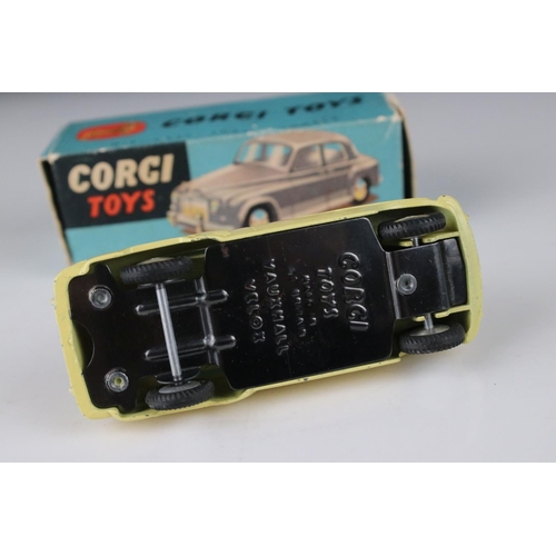 507 - Two boxed Corgi diecast models to include 204 Rover 90 Saloon in grey (box gd with edge wear, diecas... 