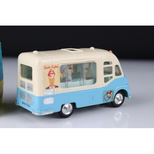 508 - Boxed Corgi 428 Smith's Mister Softee Ice Cream Van diecast model, diecast vg other than paint loss ... 