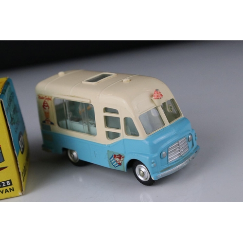 508 - Boxed Corgi 428 Smith's Mister Softee Ice Cream Van diecast model, diecast vg other than paint loss ... 