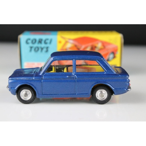 511 - Two boxed Corgi diecast models to include 251 Hillman Imp in blue with yellow interior (box vg, diec... 