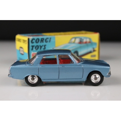 511 - Two boxed Corgi diecast models to include 251 Hillman Imp in blue with yellow interior (box vg, diec... 