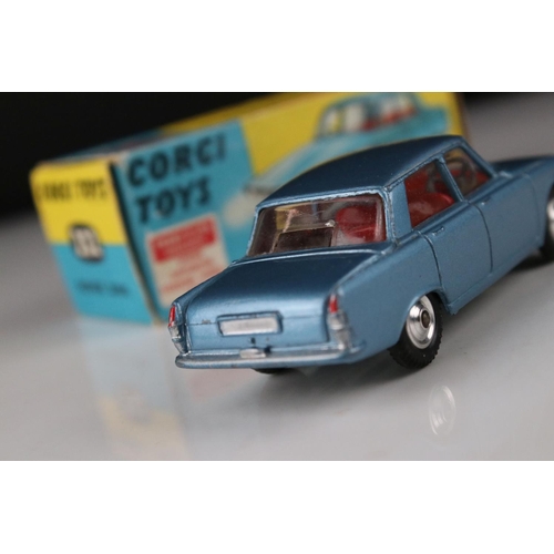 511 - Two boxed Corgi diecast models to include 251 Hillman Imp in blue with yellow interior (box vg, diec... 