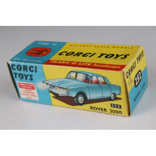 511 - Two boxed Corgi diecast models to include 251 Hillman Imp in blue with yellow interior (box vg, diec... 