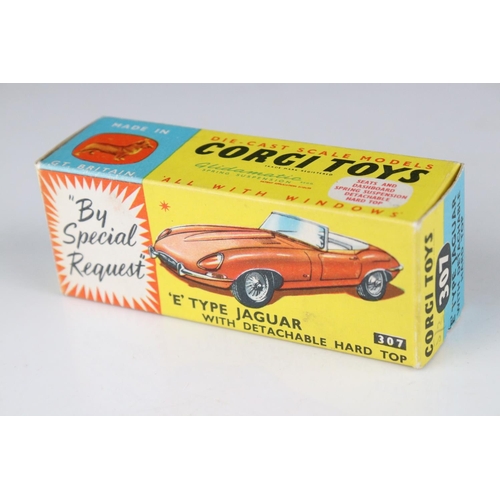 514 - Two boxed Corgi By Special Request diecast models to include 307 E Type Jaguar with detachable hard ... 