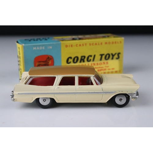 515 - Two boxed Corgi diecast models to include 218 Aston Martin DB4 in yellow with red interior and 219 P... 