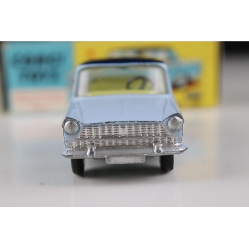 517 - Two boxed Corgi diecast models to include 216 Austin A40 Saloon (diecast excellent, box gd) & 217 Fi... 