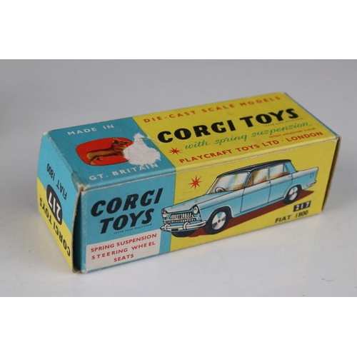 517 - Two boxed Corgi diecast models to include 216 Austin A40 Saloon (diecast excellent, box gd) & 217 Fi... 