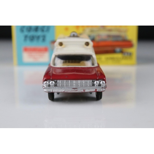 518 - Two boxed Corgi diecast Ambulance models to include 412 Bedford Utilecon Ambulance and 437 Superior ... 