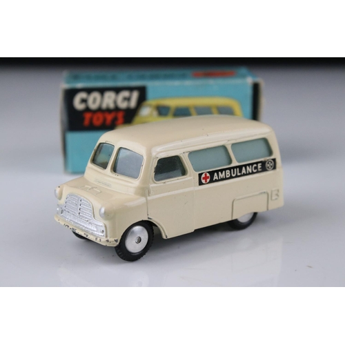 518 - Two boxed Corgi diecast Ambulance models to include 412 Bedford Utilecon Ambulance and 437 Superior ... 