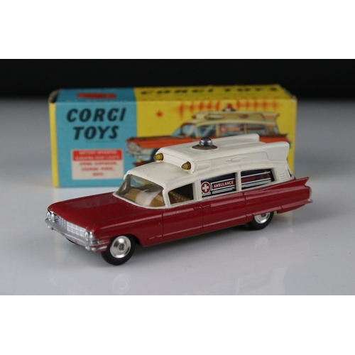 518 - Two boxed Corgi diecast Ambulance models to include 412 Bedford Utilecon Ambulance and 437 Superior ... 