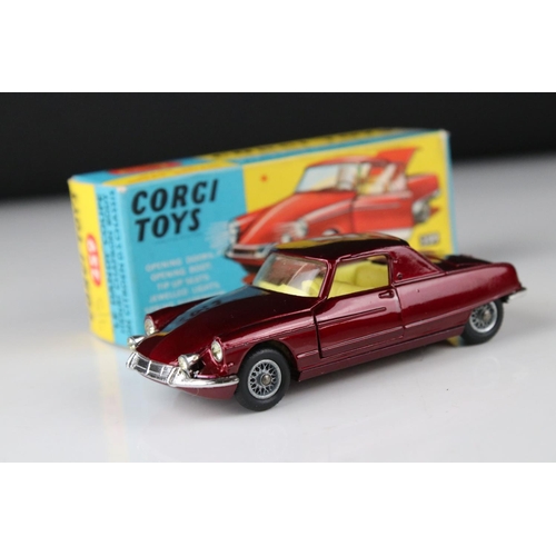 519 - Boxed Corgi 259 Le Dandy Coupe Henri Chapron Body on Citroen DS Chassis diecast model in metallic ma... 