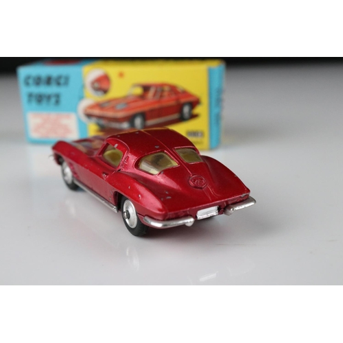 520 - Two boxed Corgi diecast models to include 316 NSU Sports Prinz in metallic cerise (excellent) and 31... 