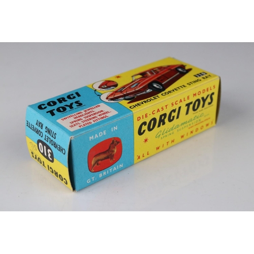 520 - Two boxed Corgi diecast models to include 316 NSU Sports Prinz in metallic cerise (excellent) and 31... 