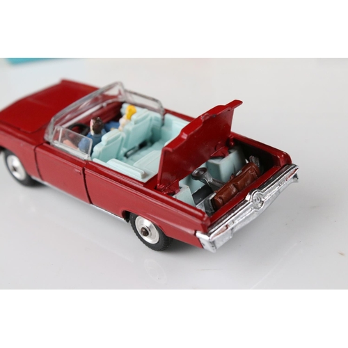 521 - Three boxed Corgi diecast models to include 241 Ghia L6.4 in metallic blue, 314 Ferrari Berlinetta 2... 