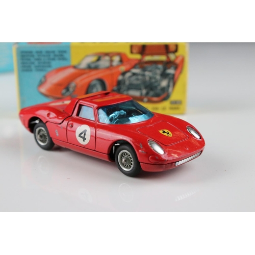 521 - Three boxed Corgi diecast models to include 241 Ghia L6.4 in metallic blue, 314 Ferrari Berlinetta 2... 