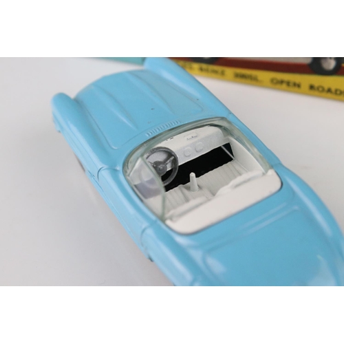 523 - Two boxed Corgi diecast models to include 302 MGA Sports Car in metallic green and 303 Mercedes Benz... 