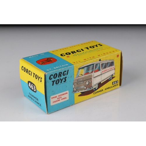 524 - Two boxed Corgi diecast Emergency Service models to include 463 Commer Ambulance and 439 Chevrolet F... 