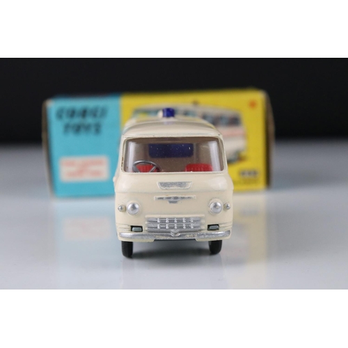 524 - Two boxed Corgi diecast Emergency Service models to include 463 Commer Ambulance and 439 Chevrolet F... 