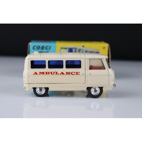 524 - Two boxed Corgi diecast Emergency Service models to include 463 Commer Ambulance and 439 Chevrolet F... 