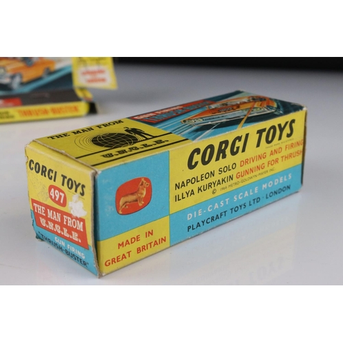 526 - Boxed Corgi 497 The Man From UNCLE Thrush-Buster diecast, with Waverley Ring, diecast excellent, wit... 