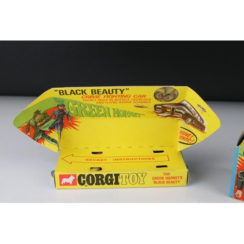 527 - Boxed Corgi 268 The Green Hornet Black Beauty diecast model, with 3 x missiles, 3 x radar scanners, ... 