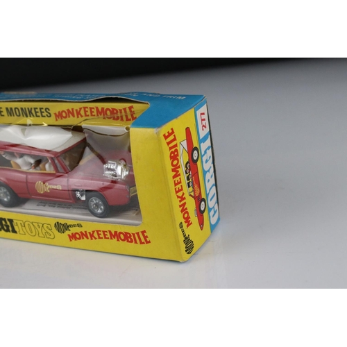 530 - Boxed Corgi 277 The Monkees Monkee Mobile diecast model, diecast excellent, box has '45p' in pen to ... 