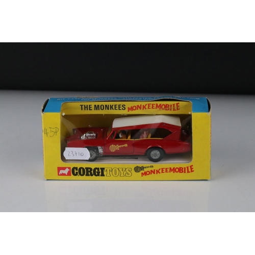 530 - Boxed Corgi 277 The Monkees Monkee Mobile diecast model, diecast excellent, box has '45p' in pen to ... 