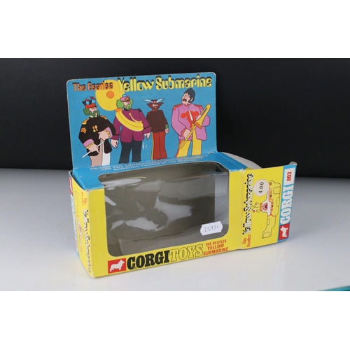 532 - Boxed Corgi 803 The Beatles Yellow Submarine diecast model, diecast and decals excellent, box with t... 