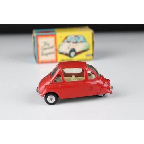 533 - Boxed Corgi 233 Heinkel I Economy Car By Special Request diecast model in red, diecast & box vg/ex