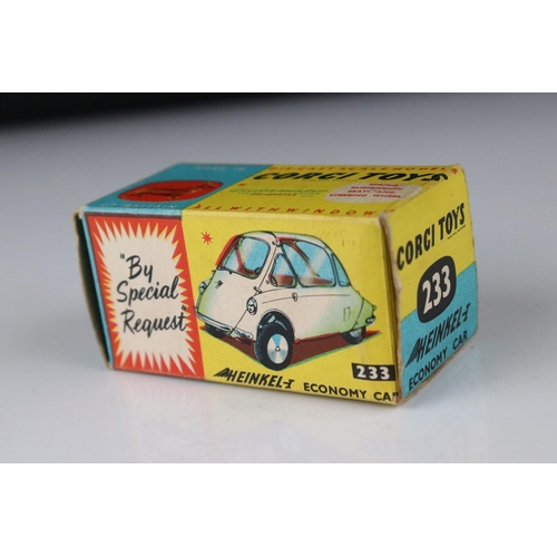 533 - Boxed Corgi 233 Heinkel I Economy Car By Special Request diecast model in red, diecast & box vg/ex