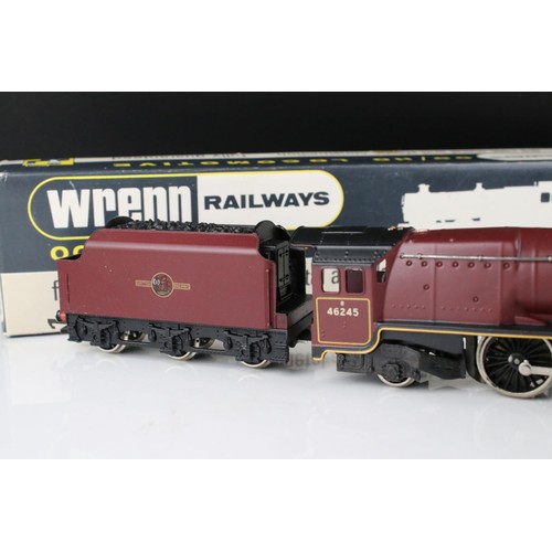 114 - Boxed Wrenn OO gauge W2226 4-6-2 City of London locomotive, BR maroon, excellent with original paper... 