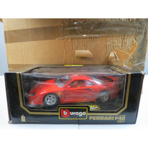 302 - Collection of 15 boxed diecast Burago models, to include Formula 1, sports cars etc, together with s... 