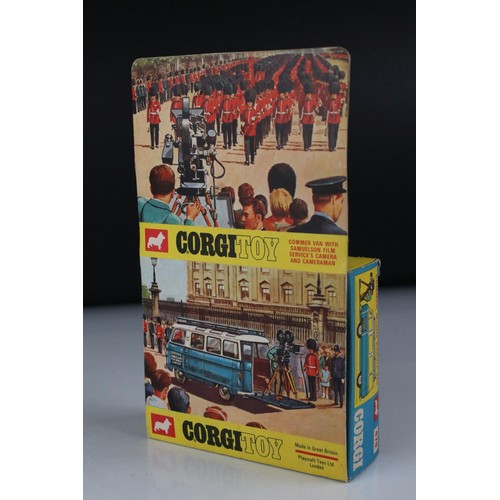 498 - Boxed Corgi 479 Commer Mobile Camera Van diecast model, complete with cameraman & camera, diecast ex... 