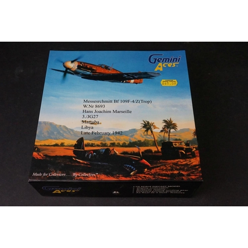 255 - Eleven boxed Gemini Aces 1/72 diecast models, to include P-51B Mustang - McDonnell Douglas Phantom F... 