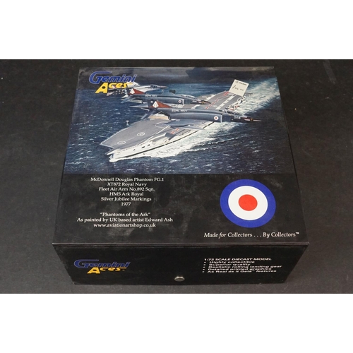 255 - Eleven boxed Gemini Aces 1/72 diecast models, to include P-51B Mustang - McDonnell Douglas Phantom F... 